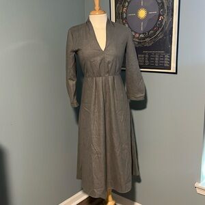 Zara women mid length office dress